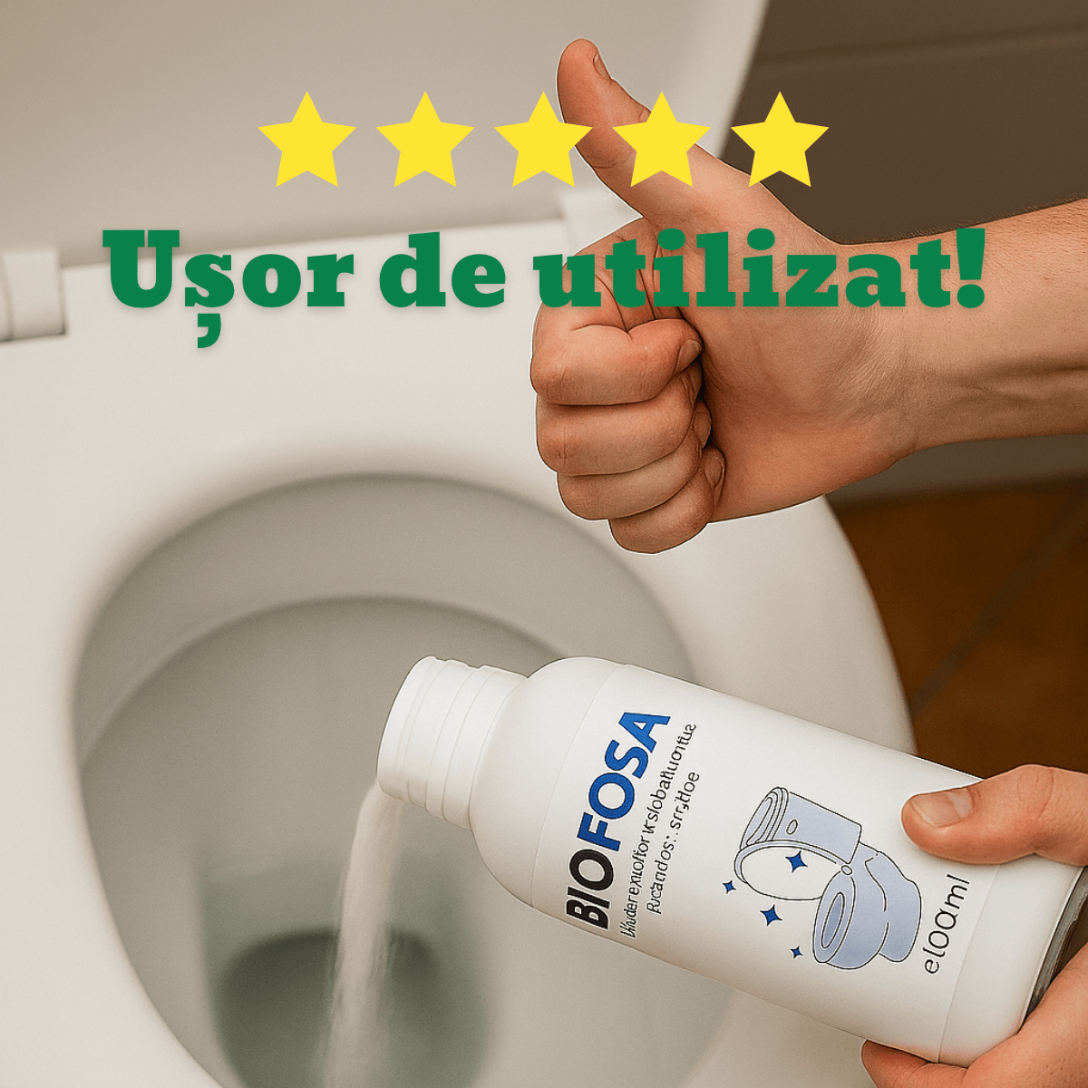 BIOFOSA 100ml- Fosă curată instant, scapă de vidanjare permanent!