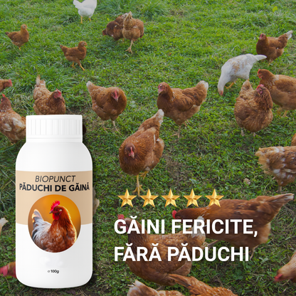 BioPunct 100gr - Scapă de păduchi la găini și animale!